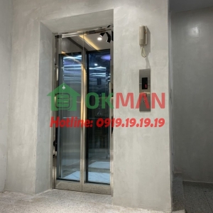 Mẫu hố thang máy dựng cột bê tông